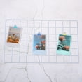 thumbnail image 5 of Uxcell 20"x12" Wire Grid Panel, 2 Pack Wall Grid Panels Board Photo Display Decor Hanging Organizer, White, 5 of 5