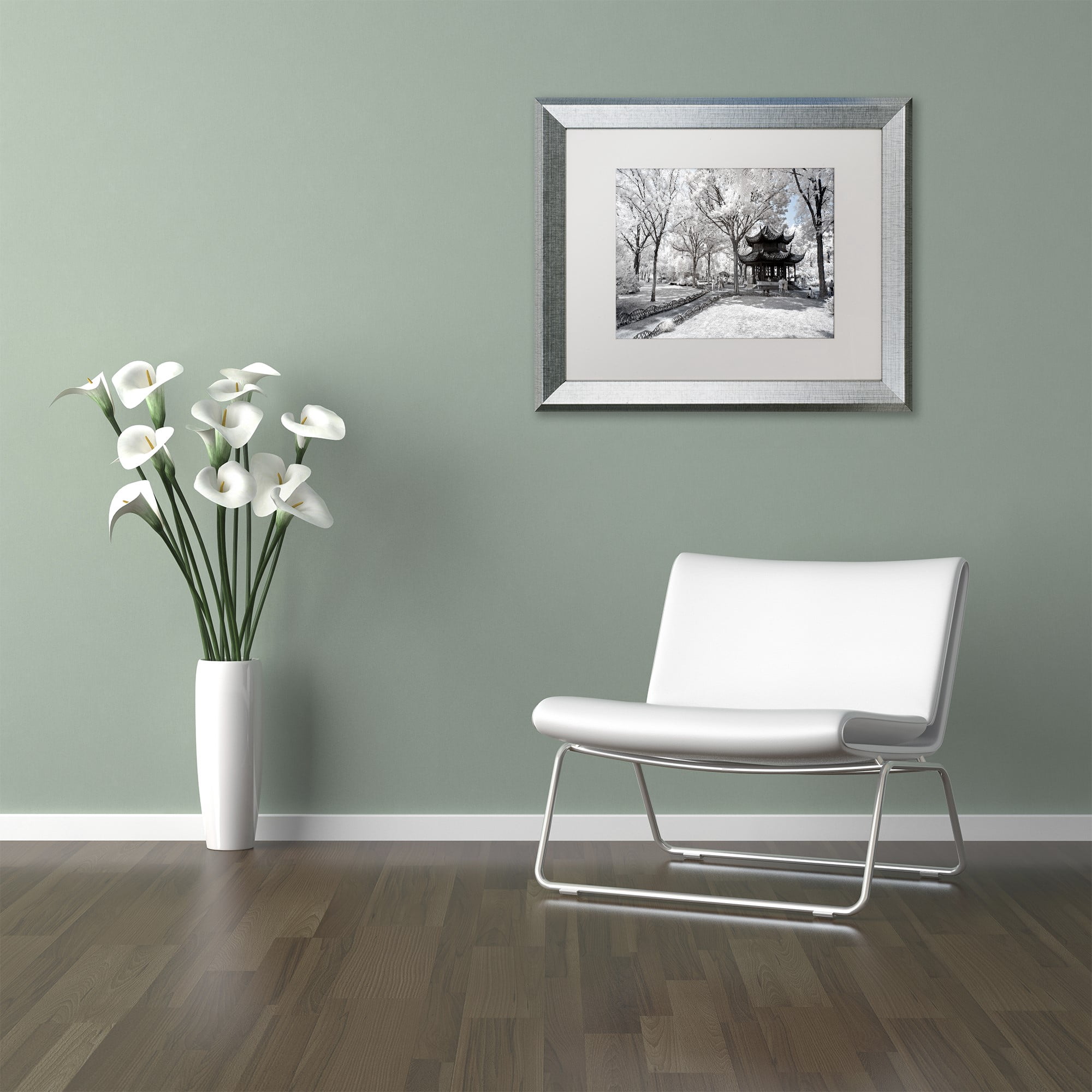 Trademark Fine Art "Coldness" Canvas Art by Philippe Hugonnard, White Matte, Silver Frame