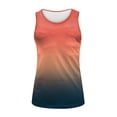 thumbnail image 3 of Seyurigaoka Men Tanks Tops with Gradient Color Pattern, Plus Size Casual Summer Sports Clothing, 3 of 5