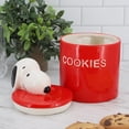 thumbnail image 6 of Peanuts Hello Cookies 8.2 Inch Ceramic Snoopy Cookie Jar w/ Lid in Red, 6 of 6