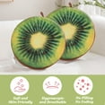 thumbnail image 5 of Velvet Round Decorative Pillow 15-Inch for Couch Decor (Kiwi), 5 of 7