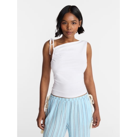 No Boundaries One Shoulder Ruched Top, Women’s XXS-XXL