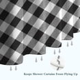 thumbnail image 6 of Black White Checkerboard Checkered Pattern Shower Curtain 36"x72" ,Bathroom Decorative Shower Curtains Set with 12 Hooks,Modern Waterproof Washable Shower Curtain, 6 of 6