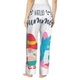 thumbnail image 3 of Balery Gnomes Summer print Women's Pajama Pants,Ultra Lightweight Pjs,Lounge Pant-Small, 3 of 9