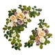 thumbnail image 4 of 2 piezas de arco de boda con flores decorativas, hojas verdes, flores artificiales rústicas champán, 4 of 9