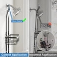 thumbnail image 6 of Upgraded Extended Length Shower Organizer with Hooks, Rustproof Shampoo Soap Holder, Large Hanging Bathroom Caddy, 6 of 6