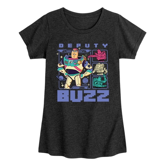 Toy Story 5 - Deputy Buzz - Youth Girls Fitted Short Sleeve T-Shirt