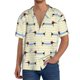 thumbnail image 1 of Balery Dachshund Dog Puppy Camisa Casual de Manga Corta con Botones para Hombre, Texturizada, Estilo Cubano, para Playa, Verano-Large, 1 of 5