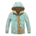 thumbnail image 2 of MGEOY Manteau Réversible pour Garçons et Filles, Léger, Imperméable, Doublé en Molleton, Imperméable pour Enfants (4-12), 2 of 9