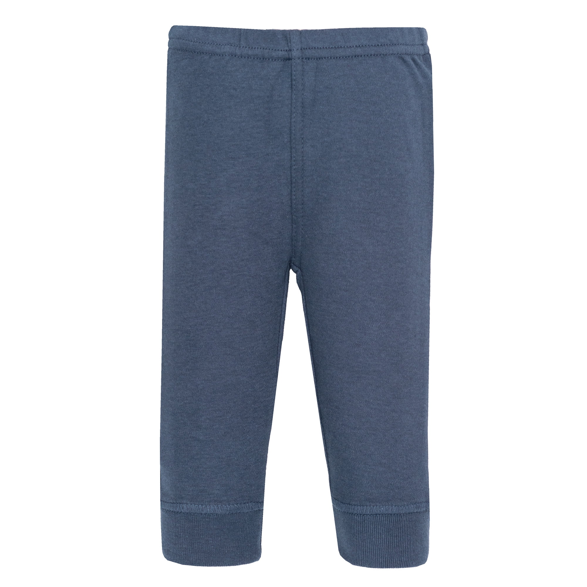 Hudson Baby Boy Cotton Pants and Leggings, Blue Taupe, 5T
