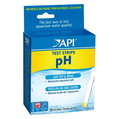 - API Aquarium Pharmaceuticals 33F 25 PH Aquarium Test Strips