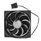 thumbnail image 2 of Ventilador de refrigeración 12cm a prueba de golpes silencioso 9 aspas gran volumen de aire caja de computadora eléctrica Radiador9 aspas, 2 of 8