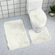 thumbnail image 4 of Juego de 3 Alfombras de Baño de Color Liso: Alfombras de Terciopelo Ultrasuaves, Antideslizantes y Absorbentes (40 X 60 Cm, 40 X 50 Cm, 40 X 38 Cm). Lavables a Máquina para Baño, Ducha E Inodoro., 4 of 7