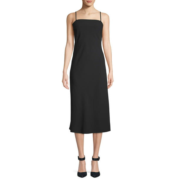 Scoop Slip Midi Dress Women's - Walmart.com