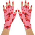 thumbnail image 1 of ManiGlovz - Guantes de uñas con protección UV UPF 50+ originales | Manicura en gel y guantes sin dedos anti UV para mujer | Protección solar para conducir | Rouge a Levres, 1 of 5