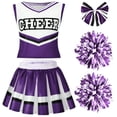 thumbnail image 1 of Disfraz de animadora Spooktacular Creations, color morado, talla L, 1 of 7