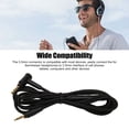 thumbnail image 3 of Upgrade Earphone Wire, Right Angle Plug Flexible 4.9ft Replacement Headphone Cable Reduce Current Noise Impact Plug And Play With Microphone For XL Headphones, 3 of 8