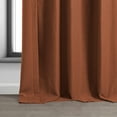 thumbnail image 3 of Half Price Drapes Persimmon Bellino Textured Faux Linen Room Darkening Curtains For Bedroom & Living Room Curtains(1 Panel), Curtains 84 Inches Long, 50W X 84L, 3 of 12