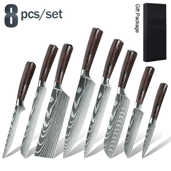 Professional Kitchen Chef Knife Set 8Piece Sharp Japanese Knives Set for Kitchen