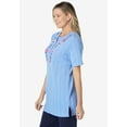 thumbnail image 4 of Woman Within Women's Plus Size 7-Day Embroidered Pointelle Tunic, 4 of 6