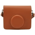 thumbnail image 2 of Instant Camera Bag Light Luxury Texture PU Protective Case for Mini Retro Design Portable Shoulder Strap Magnetic Clamshell Skin Friendly 13 X 11 6cm, 2 of 7