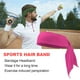 thumbnail image 4 of Sonducket Diadema deportiva de moda, bandas para el sudor traseras ajustables, accesorios de estilo atlético Multicolor de secado rápido para tenis y Accesorio para el cabello Fucsia, 4 of 6