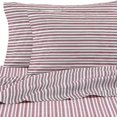 thumbnail image 1 of Nautica 208671 Ensemble de Percale de Coton à Rayures, Jumeau, Rouge Coleridge, 1 of 1