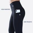 thumbnail image 5 of BALEAF Women's 7/8 High Waist Soft Yoga Leggings with Deep Pockets Brushed Stretch Squat Proof Workout Pants Navy S, 5 of 7