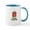 White/Blue Inside, variant on CafePress - Red Tickle Monster With Horns And One Eye Mug - 11 oz Ceramic Mug - Novelty Coffee Tea Cup