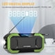 thumbnail image 4 of Portable Hand Crank Radio Multifunction IPX6 Waterproof Outdoor Emergency FM Radio BT Speaker with LED Light, 4 of 4