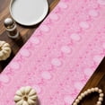 thumbnail image 2 of Fall Pink Table Runner, Autumn Thanksgiving Kitchen Dining Table Decoration for Home Party Decor 13x60 Inches, 2 of 9
