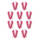thumbnail image 1 of Toystoory Múltiples opciones de color para apliques de encaje para combinar fácilmente con proyectos Apliques de encaje para bricolaje rojo A rojo un 10Conjunto, 1 of 6