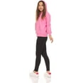 thumbnail image 4 of Pink Angel 2-Pack Girls Zip Up Hoodie, Kids Full Zipper Hooded Fashion Sweatshirt, 4 of 7