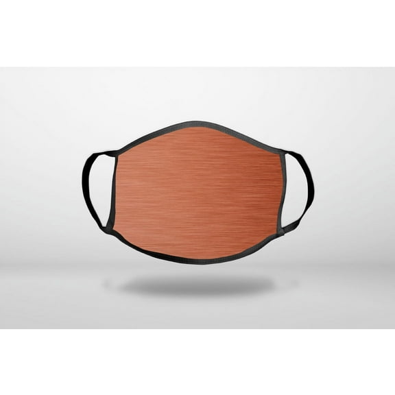 Orange Stainless Steel Image Print - 3-Ply Reusable Soft Cloth Face Covering, Unisex, Cotton Inner Layer