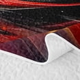 thumbnail image 5 of Castle Fairy Red Supercar Quilt King for Boys,City Explosion King Coverlet Set for Bedroom,Red and Black, 5 of 7