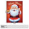 thumbnail image 4 of JEUXUS  Red Throw Blankets Soft Cozy Santa Claus Blanket Bedroom Decor 50in×60in Warm Cozy Flannel Blanket for Couch Bed Winter Bedding Essentials, 4 of 6