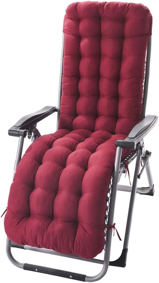 Coussin Pour Chaise Berçante Ou Chaise à Bascule - Taille 48x120 Cm - Antidérapant, Avec Attaches - Coloris Camel