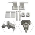 thumbnail image 3 of Easy to Use Toilet Seat Hinge Replacement Kit White Plastic Construction Hassle Installation Complete with Fittings, 3 of 5