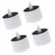 thumbnail image 3 of Solar Powered LED Tealight Candle with Flickering Flame for Indoor Outdoor Lighting White 4pcs, 3 of 4