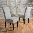 thumbnail image 2 of Braydon Light Grey Fabric Dining Chair, Set of 2, 2 of 9