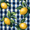 Cartoon Beige Lemon, variant on Yayeee Kitchen Curtains Set of 2 Light Filtering 57"x24" Over Sink Window Panels, Blue Plaid Lemon