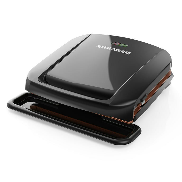 George Foreman 4-Serving Removable Plate Grill and Panini, Black, Grp1065b