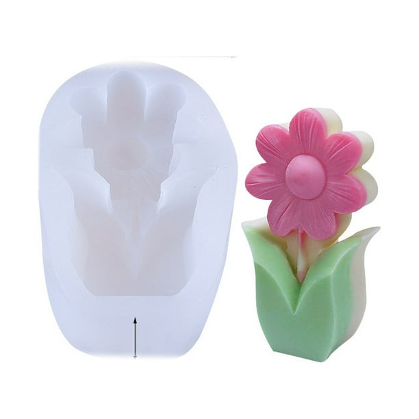 Molde de silicona flor de silicona 3D hecha a mano NikouMX Molde de flor D rendimiento de alta gama