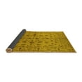 thumbnail image 2 of Ahgly Company Indoor Square Oriental Yellow Industrial Area Rugs, 7' Square, 2 of 4