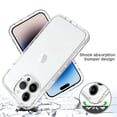 thumbnail image 2 of Design for iPhone 16 Pro 2-in-1 Case, With Built-in Screen Protector Transparent Slim Back Cover Shockproof Rugged Heavy Duty Bumper Full Protective Anti-fall Phone Case Cover,Blue, 2 of 6