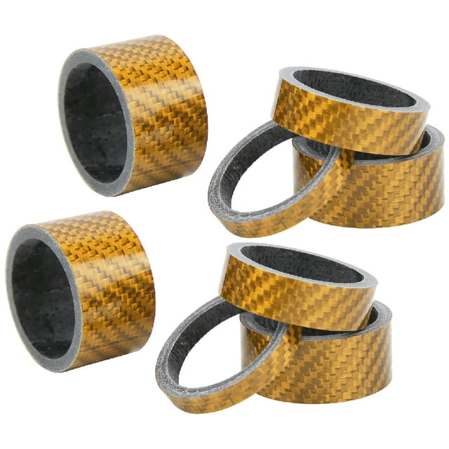 Carbon Fiber Bicycle Headset Stem Spacer Set Lightweight Durable for Road Bicycles