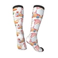 thumbnail image 4 of Balery Gnome Camping Printed Novelty Socks Men's Women's Crew Socks Sports Socks Knee High Socks Cotton Socks Quirky and Cool Socks, 4 of 9