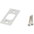 thumbnail image 2 of Stone Harbor Hardware Square Corner Deadbolt Strike Plate, 1-1/8" x 2-3/4", 2-1/8" Center-to-Center, Polished Chrome, 2 of 14