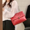 thumbnail image 2 of Sywqhk Moda Mujer Pu Cuero Messenger Bag Casual Señoras Cadena Bolsos (Rojo) Sywqhk Para estrenar, 2 of 9