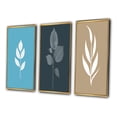 thumbnail image 3 of Designart "Delicate Essence Minimal White Leaves" Flowers Framed Wall Art Set Of 3 - White Traditional Frame Gallery Set For Office Decor, 3 of 6